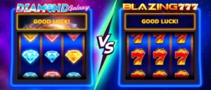 Diamond Galaxy vs Blazing 777 slot comparison image