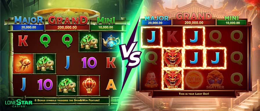 Pandas Fortune vs Wu Wen Yang slot comparison image