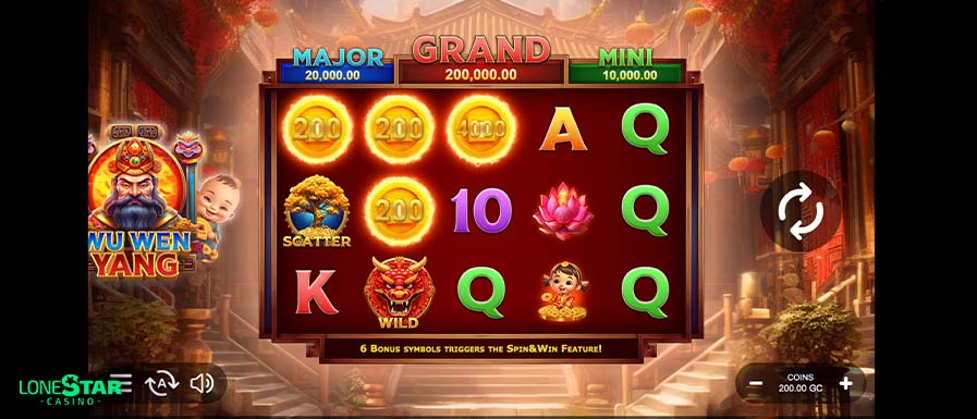 Wu Wen Yang slot game screenshot